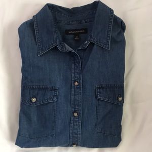 Banana Republic dark chambray button down